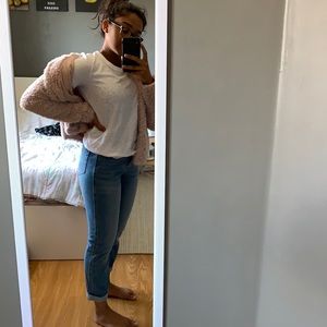 BRAND NEW H&M BABY PINK SHERA JACKET